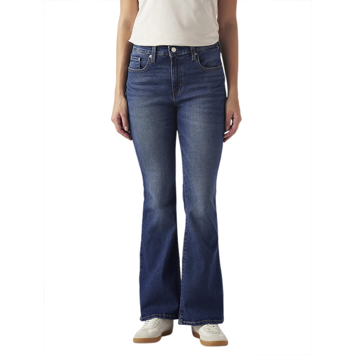 Women's 726 Mid Indigo Flared Fit High-Rise Jeans-image-15