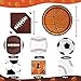 Sports Birthday Party Decorations 80Pcs Sports Party Plates and Napkins Baseball Football Soccer Basketball Rugby Disposable Paper Plates Napkins for Boy Birthday Party Decoration Supplies Favors