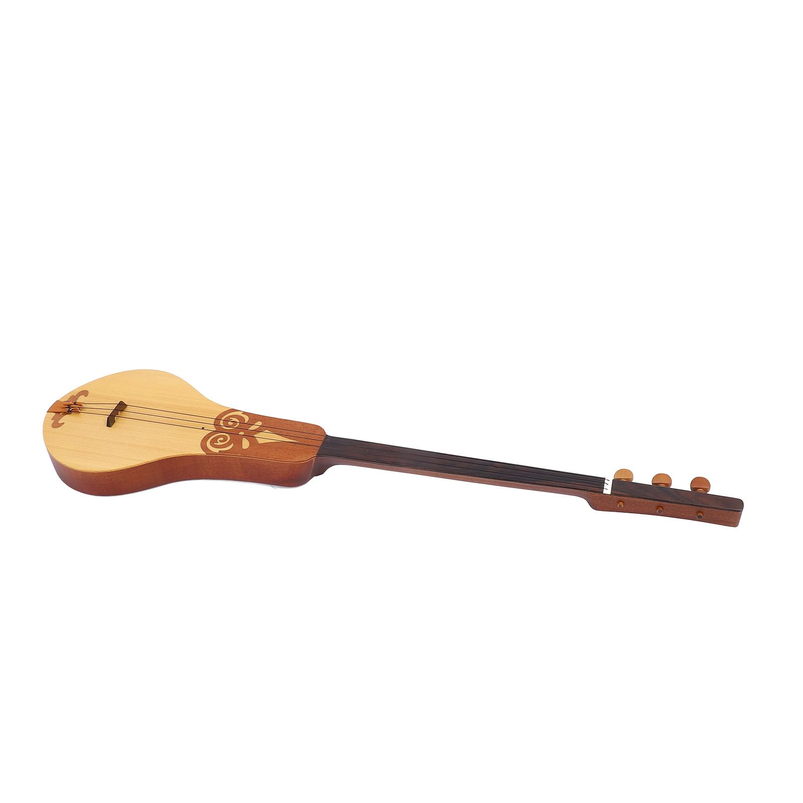 3-strunowa Kompaktowa Gitara Cymbałowa z Drewna Mahoniowego do Sesji Treningowych dla Miłośników Muzyki