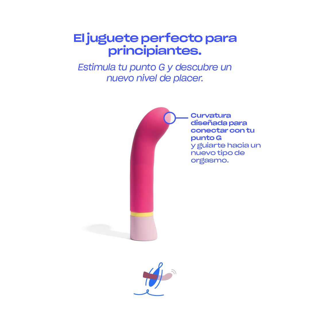 Platanomelón - Vibrador Vaginal con 3 Intensidades y 7 Patrones, Sumergible y Recargable - Genio Fucsia