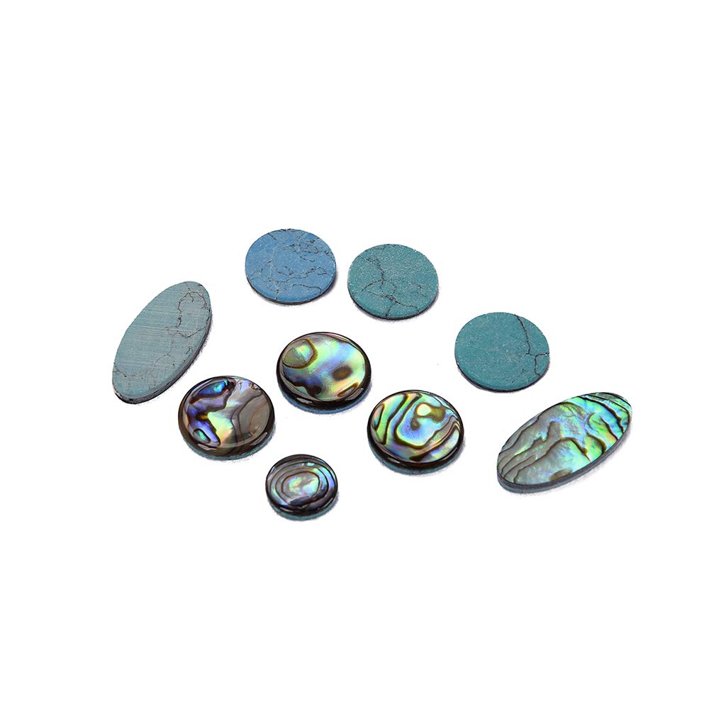 Alnicov High Quanlity Lot de 9 boutons de saxophone soprano soprano alto ténor avec perles de saxophone soprano pour clés Multicolore
