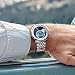 Imagen de agelocer Reloj mecánico azul con fase lunar para hombre