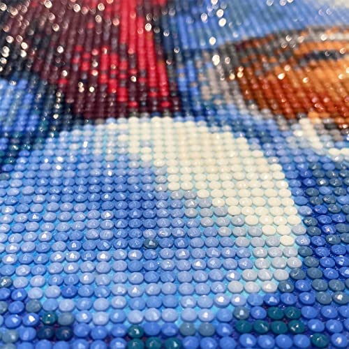 Mxjsua Christmas Diamond Painting Kit, Santa Claus Diamond Art Painting Kits For Adults Kids, Round Diamond Dots Art Painting Kits For Gift Decoration, Full Drill Diamond Painting 12X16 Inch/30X40Cm #TOP2