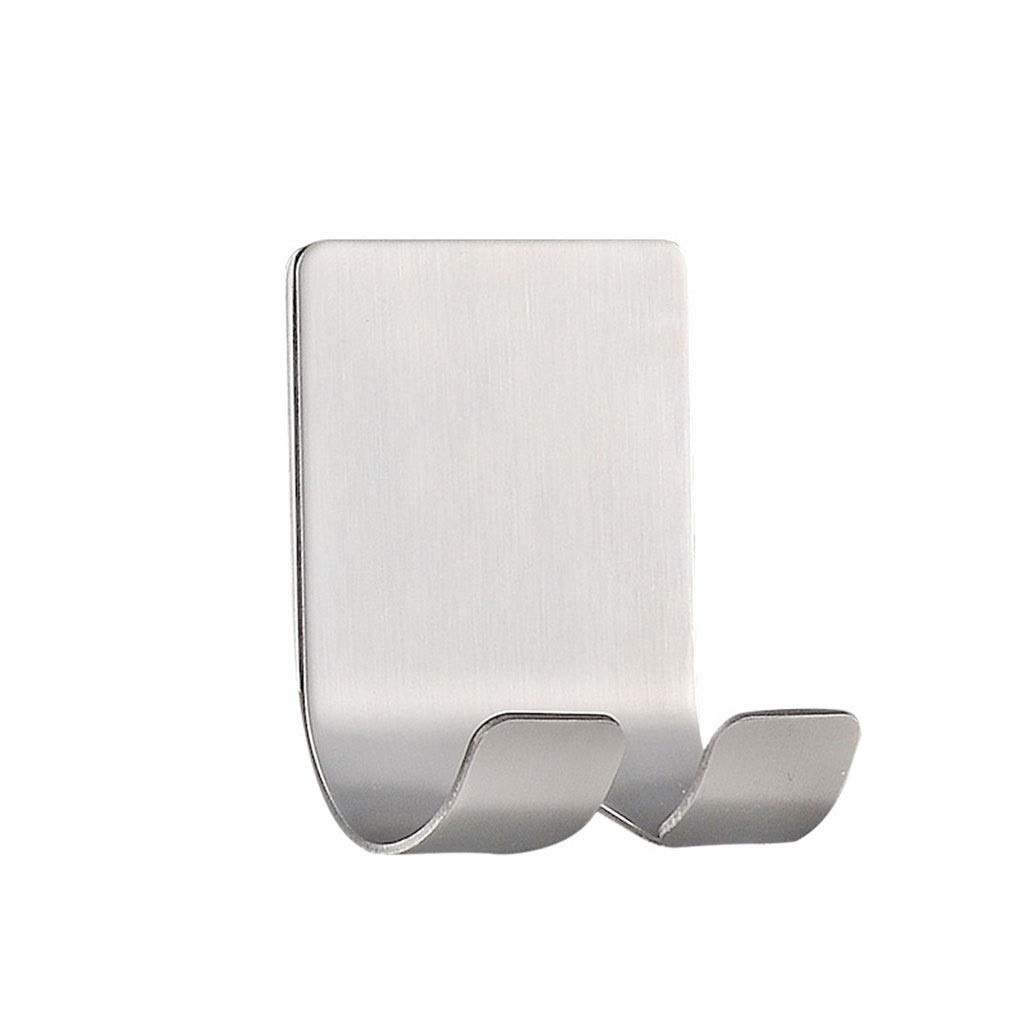 DXTFDHB Self Adhesive Hooks, Stainless Steel 304, Kitchen Hook, Bathroom Hooks, Razor Hooks, Plug Hooks, Wall Hanger(12 Pack)
