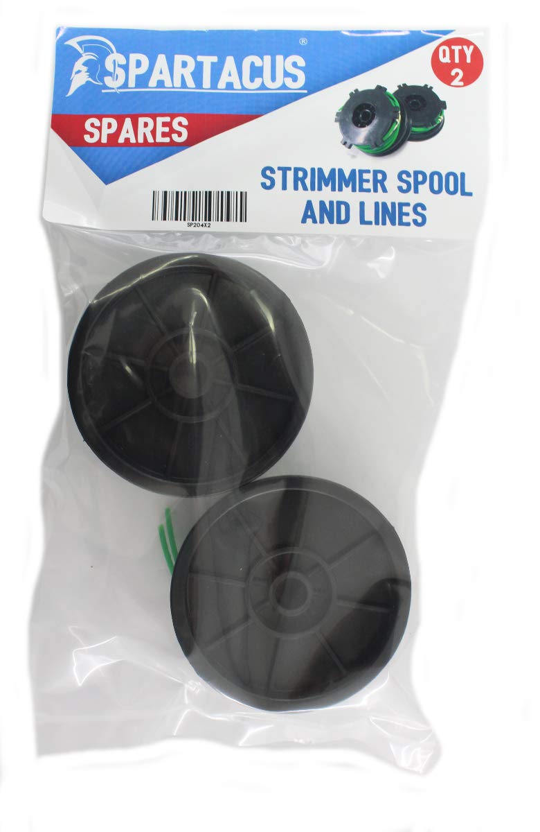 Spartacus 2x Garden Strimmer Spool & Line Fits Titan TTL488GDO