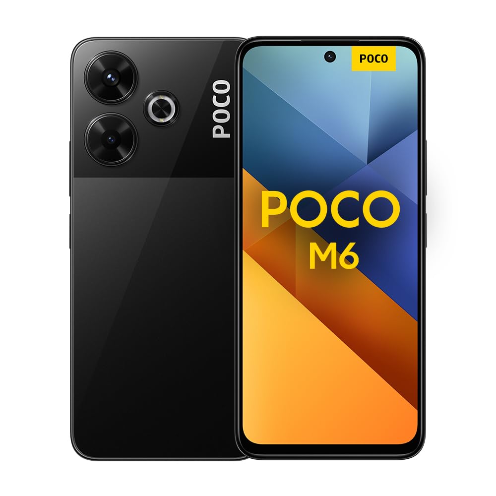 Poco M6 (smartphone), 8GB+256GB, MediaTek Helio G91-Ultra, Display da 6.79'', Camera principale da 108MP, Batteria 5.030mAh, Ricarica veloce da 33W,Nero