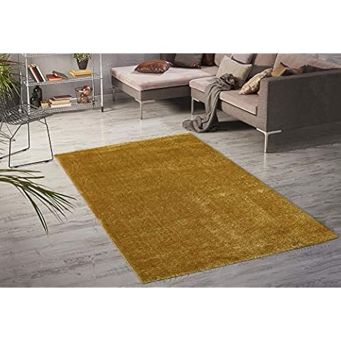 Serdim Rugs Ochre Glitter Shimmer Area Rug Cover