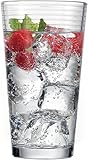 Circleware Theory Drinking Glasses, Set of 4, 17 Ounce