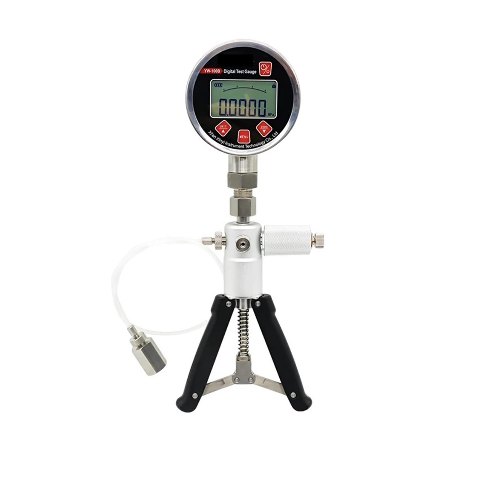 LNHHG Hand Pressure Air Pressure Gauge Calibrator Pneumatic Pressure Test Pump for Pressure and Vacuum Calibration(40BarPump0.5FSGauge)