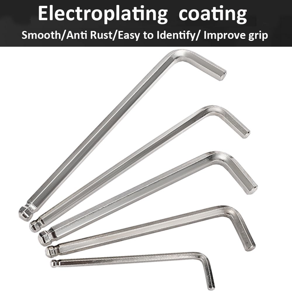 Kit Chiavi Esagonali Ball Point Set 9 Pz. A Brugola Da 1,5 A 10 Mm - Foto 7