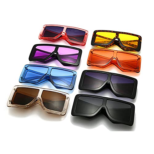 COTIA Oversize Square Shield Sunglasses Men Women Vintage Flat Top One-piece Mirror Big Frame Mask Full Frame Goggle4