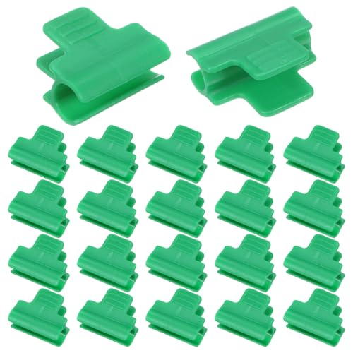 M METERXITY 20-Pack Greenhouse Buckle for 7/16 Inch PVC Pipe, Greenhouse Film Buckle Shading Net Rod Clip for Garden Net/Row Cover/Greenhouse Plastic [Green]