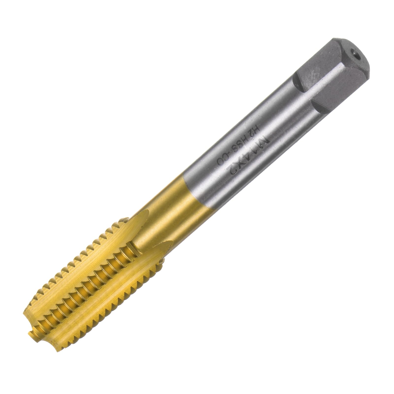 Taraud M14 x 2 H2 en acier M35 pour réparer les filetages usinés sur fraiseuse