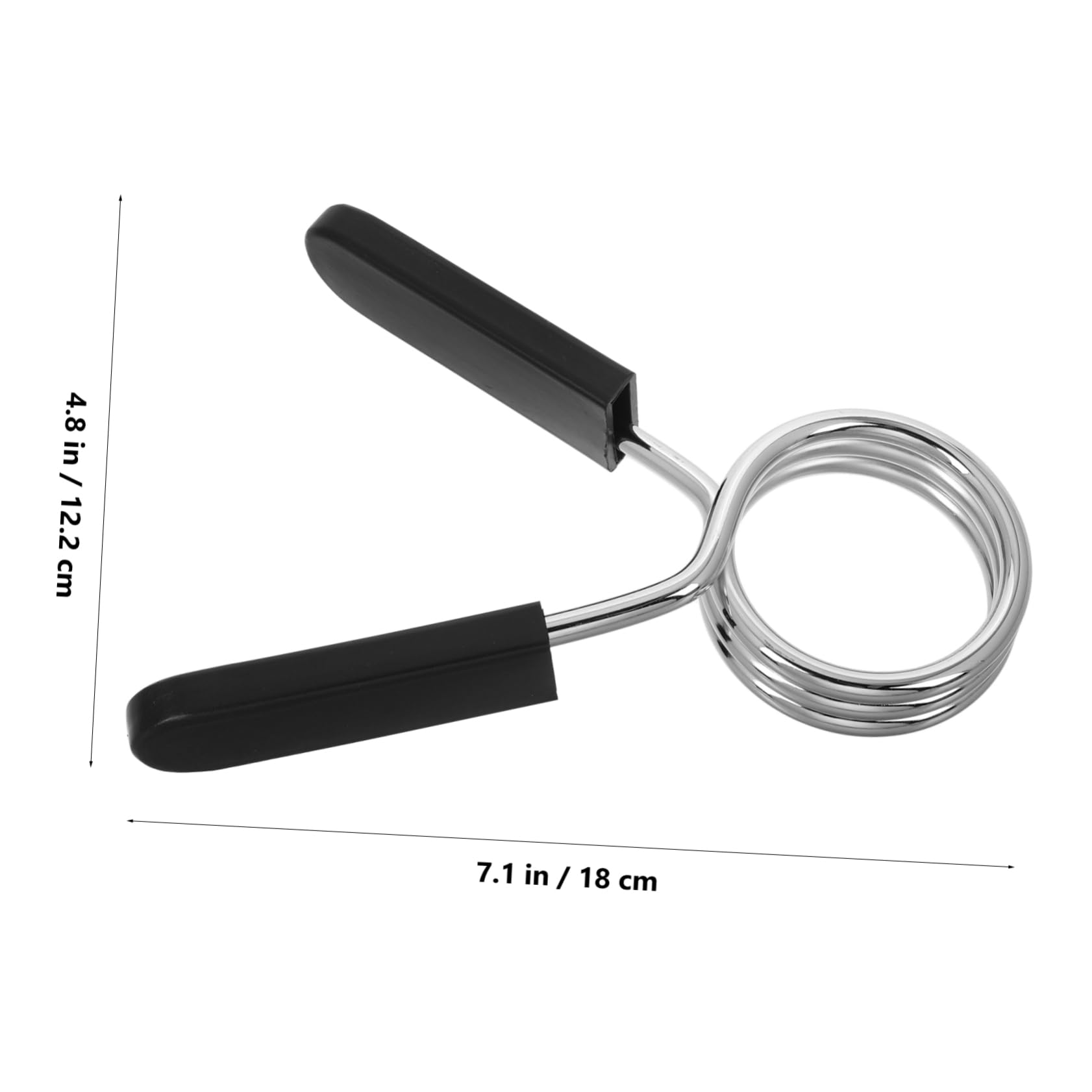 ibasenice 2pcs Barbell Clips Spring-loaded Weight Collars Fitness Barbell Clamp for Strength Training Quick Locking Secure Fit