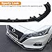 Fits 7th Nissan Altima 2019 2020 2021 2022 Front Bumper Lip Body Kit Spoiler 1 Set, Shiny Black