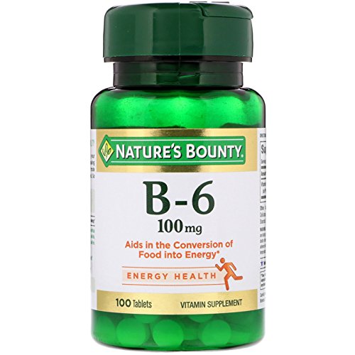 Nature's Bounty Vitamin B6, 100mg, 100 Tablets (Pack of 4) - image 1
