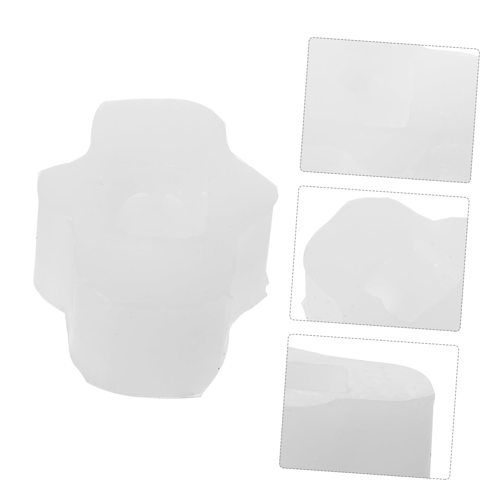 Tofficu 3 Pièces Moule Silicone Moules à Bonbons Décor De Bébé Matériel De Fabrication De Gâteaux Bricolage Moule De Fabrication D'ornements Hauts De Forme De Gâteau Gel De Silice Blanche