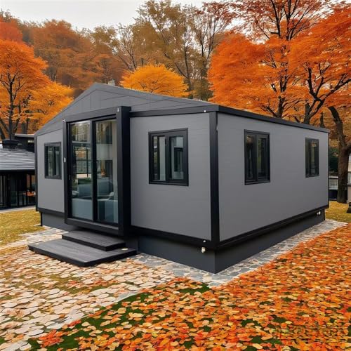 20FT Expandable Prefab Container House – Tiny Modular Home with Kitchen & Bathroom | 1–3 Bedroom Portable Living Unit for Residential, Office, or Emergency Use