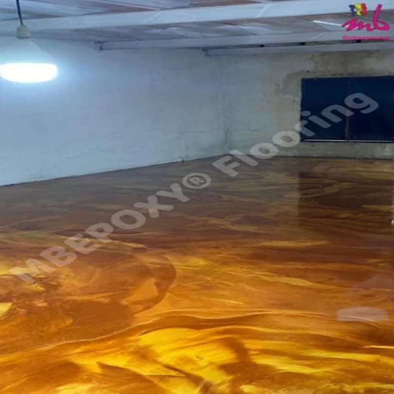 Image of Top Coat Flooring Resin 9kg | Self Leveling | Suitable for Concrete, Garage, Workshop, Countertop Basement Flooring | High Gloss, Smooth Finish, Bubble Free, UV, Heat & Water Resistant