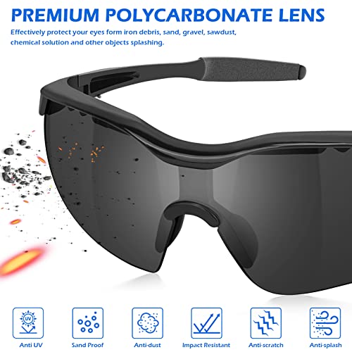 Image of OXG 12 Pack Safety Glasses, ANSI Z87.1 Protective Eyewear for Men Women
