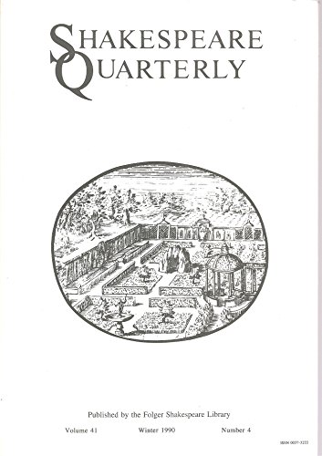 SHAKESPEARE QUARTERLY, Volume 41, Number 4, Winter 1990, with essays on Coriolanus, Measure for Measure, Othello and race, and the procreation sonnets
