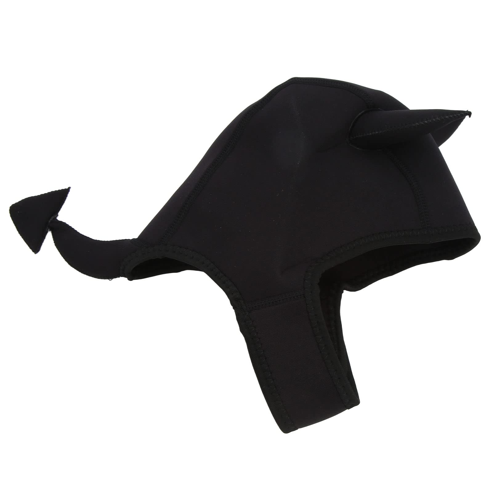 Gorro de Natación, Gorro de Natación de Animales de Dibujos Animados, Gorro de Buceo con Correa para la Barbilla para Surf, Snorkel y Buceo, Negro