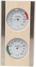 Baoblaze Termômetro Higrômetro para Sauna de Madeira Higrômetro 2 em 1 Medição de Temperatura para Ambientes Internos Sauna Equipamento para Sauna Sauna Sauna Acessórios para Sauna