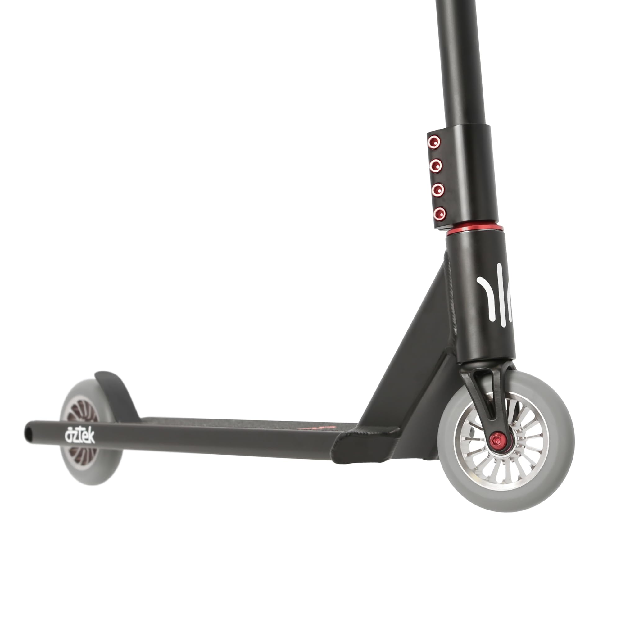 Aztek Complete Street Stunt Scooter de altura disponible en 85, 87, 89, 94 cm, I Park I Hybrid I Trick I Tret I Roller (negro, Architect H = 87 cm)