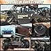 Jiakora Large Size RC Cars, Rock Crawler RC Truck with 2 Rechargeable Batteries, Remote Control Monster Truck, Durable Metal Body & LED Headlights, Boy Toys for 4-7, 8-12 Kids & Adults