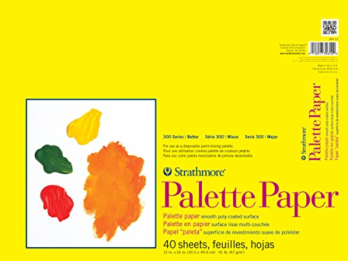 Strathmore 300 Series Palette Paper Pad, Tape Bound, 12x16 inches, 40 Sheets (41lb/67g) - Artist Paper for Adults and Students by Strathmore - Used condition - US$11.61
