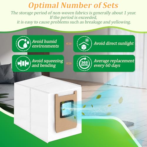 Sacs pour Eufy E28 Omni et E25 - Filtration maximale 3L avec fermeture hermétique anti-fuite - 6