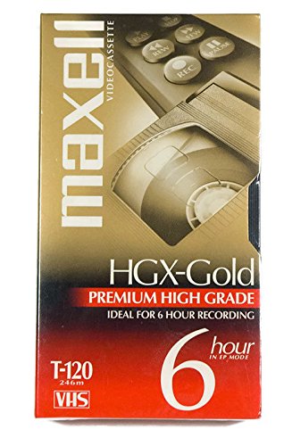 Maxell 224935 Premium High Grade Vhs Video Tapes (6 Hours 3 Pk)