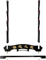 FOXSMZZ Szamurájkard Tartó Fali Állvány - 4 Szintes Bársonyozott Katana Wakizashi Tanto Kard Tartó Állvány Karcolás Elleni Védelemmel 6
