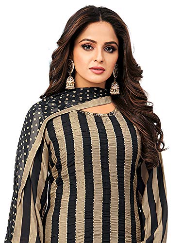Image of AKHILAM Women's Cotton Blend Embroidered Unstitched Salwar Suit Material(30DMK60 Parent)