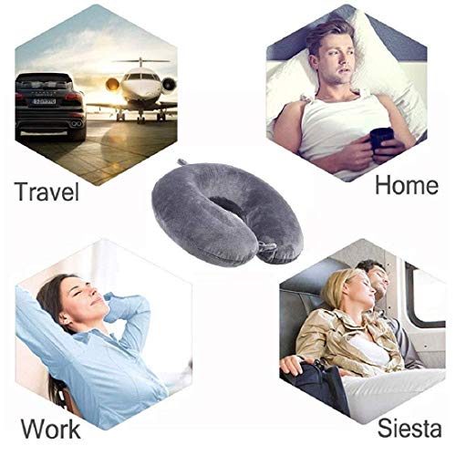 Bbrats Foam Travel Neck Rest Pillow Velvet For Travel In Flight Car Train For Sleeping For Men And Women, Polyester, Pack Of 1 #TOP1