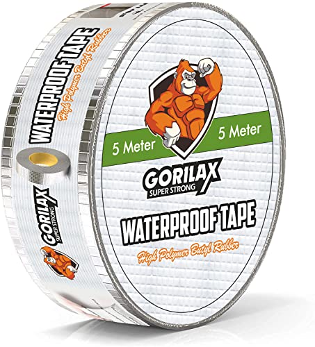 Image of Super Strong Adhesive Waterproof Repair Tape for Roof Leak, Pipe, Water Tank, Window Gap & Crack | Heavy Duty Aluminum Butyl Seal Tape, Permanent Leak Repair (5 CM x 5 Meter)