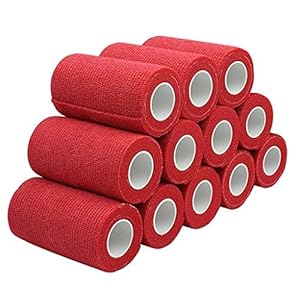 nilo zelfklevend verband – 12 rollen 10cm x 4,5m zelfklevend, elastisch ademend verband, hoefverband, gipsverband…