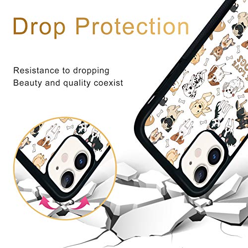 Fanxi Dog Phone Case Compatible With Iphone 11 6.1 Inch - Shockproof Protective Tpu Aluminum Cool Designed Cute Dog Mom Iphone Case 11 For Women Girls Men Kids #TOP5