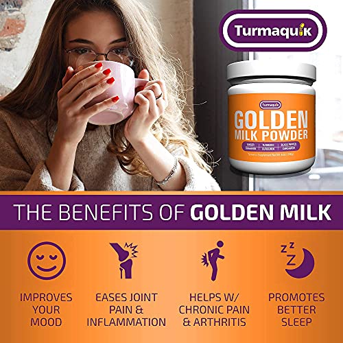 Turmaquik Golden Milk Powder (180S) + Super Sleep Moon Milk (180S) + 550Mg Meriva Curcumin Turmeric Joint Supplement (180Ct) Bundle - Contains Organic Turmeric, Bioperine Black Pepper, Ginger + More #TOP3