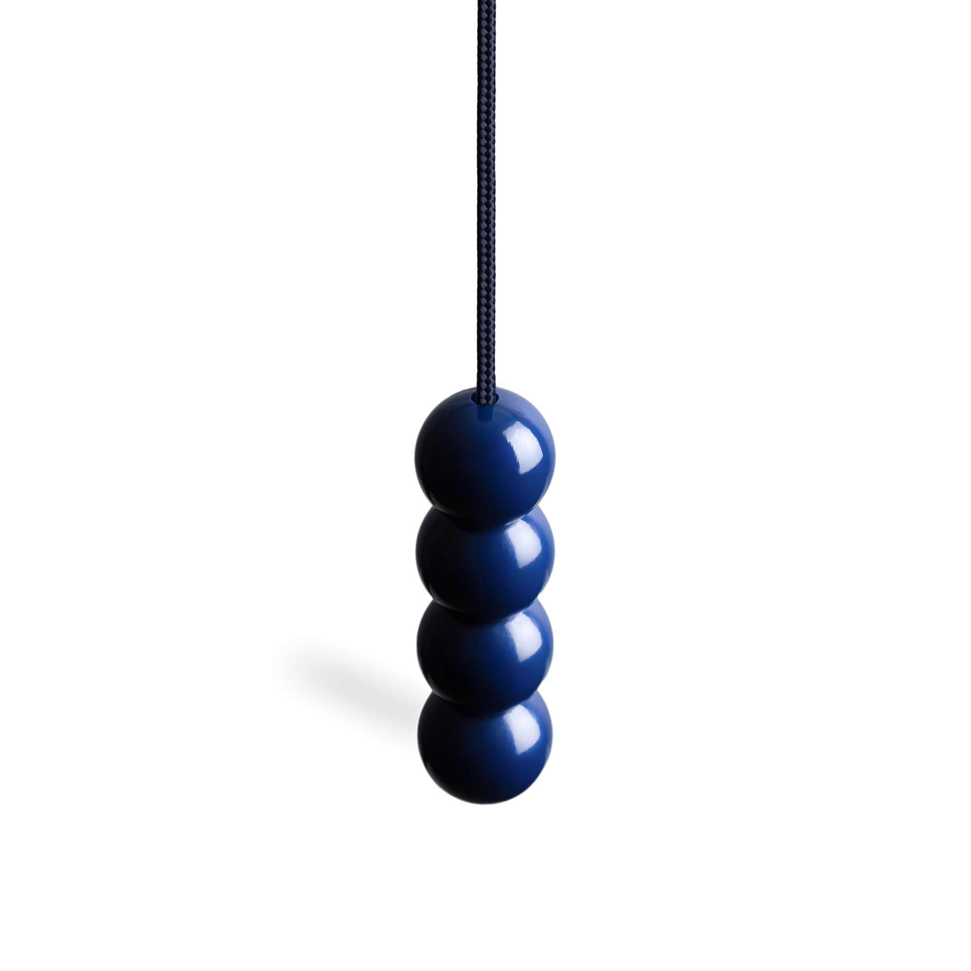 Cordón de tracción azul marino para baño con mango de guijarros ergonómico