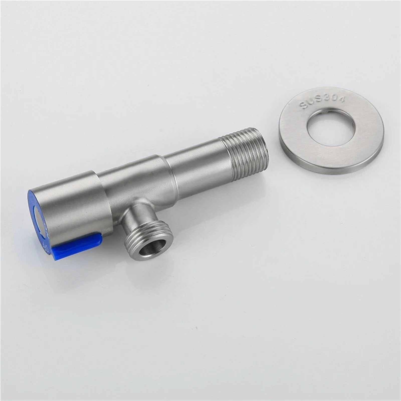 Robinet d'angle en acier inoxydable 304 bleu de qualité supérieure pour salle de bain G1/2