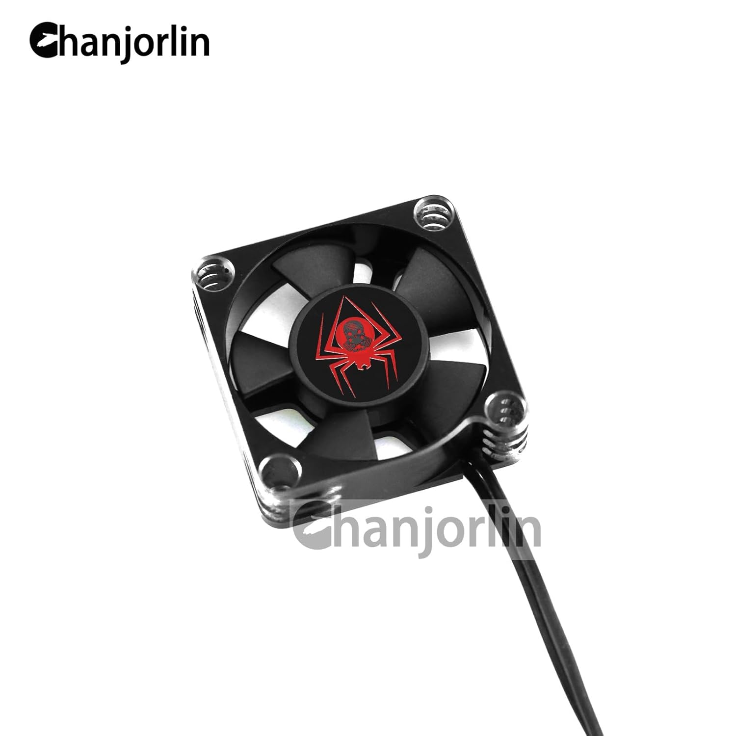 RC Car Metal Motor Cooling Fan 25mm 30mm 35mm 40mm 50mm RC Heatsink 28000RPM ESC Cooling Fans Silvery-Black for 1/8 1/10 1/12 Truck Off Road Crawler Car 540 550 Brushless OR Brushed (40mm)