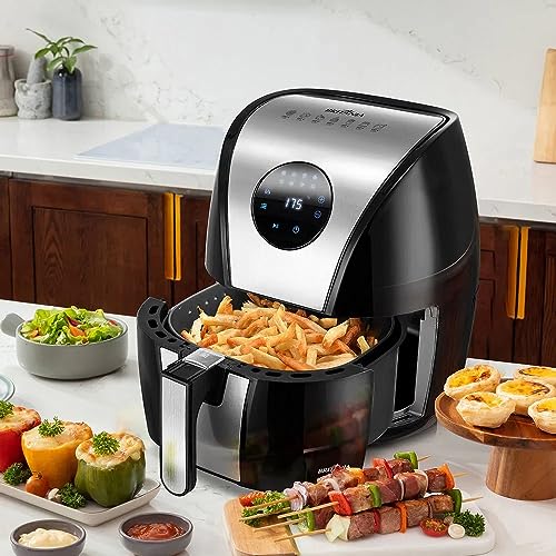 Fritadeira Air Fryer Britânia Digital Inox 5l Bfr41pi 127v