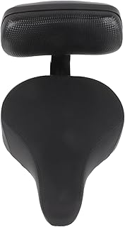 Abaodam Bicicletas Selim De Bicicleta Com Encosto Assento De Bicicleta Substituição Descanso Traseiro Macio Almofada Pu Para Mountain Bike Triciclo Bicicleta Suburbana Bicicleta