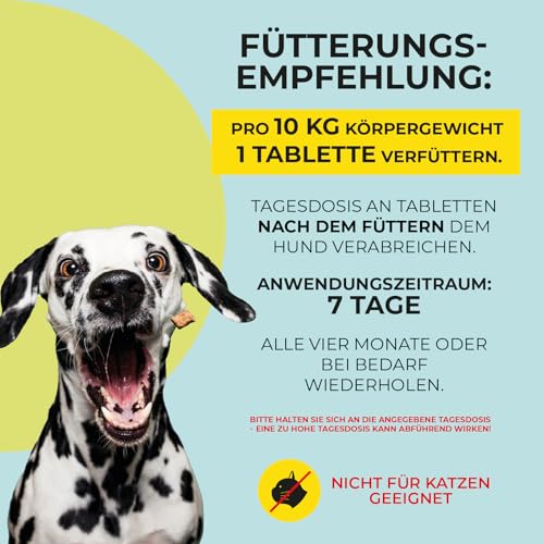 ADEMA NATURAL® Relax Forte+ – Beruhigungsmittel für Hunde Alternative - Natürlicher Futterzusatz bei Stress & Unruhe – Unterstützt Entspannung bei Reisen, Silvester & im Alltag - 10 Tabletten