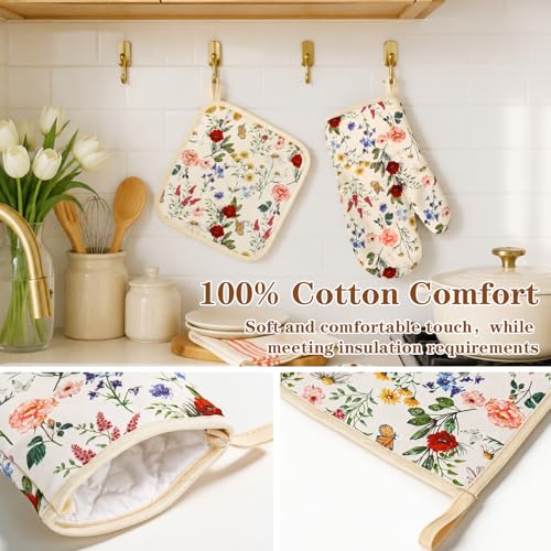 Gants de cuisine en coton AnyDesign de qualité supérieure
