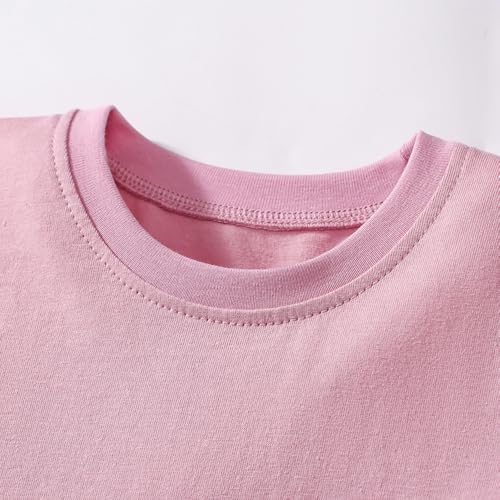 Image of Girls Cotton Long Sleeve Casual Cartoon Appliques Striped Jersey Dresses