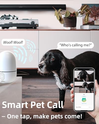 VIRTAVO Dual Lens Indoor Camera, 2 Views on 1 Screen, No Monthly Fee, Pet Cam with Phone App, 360° Pan/Tilt, Smart Tracking, Colour Night Vision, Two-Way Audio, Ideal for Home Security, XD1 - Image 5