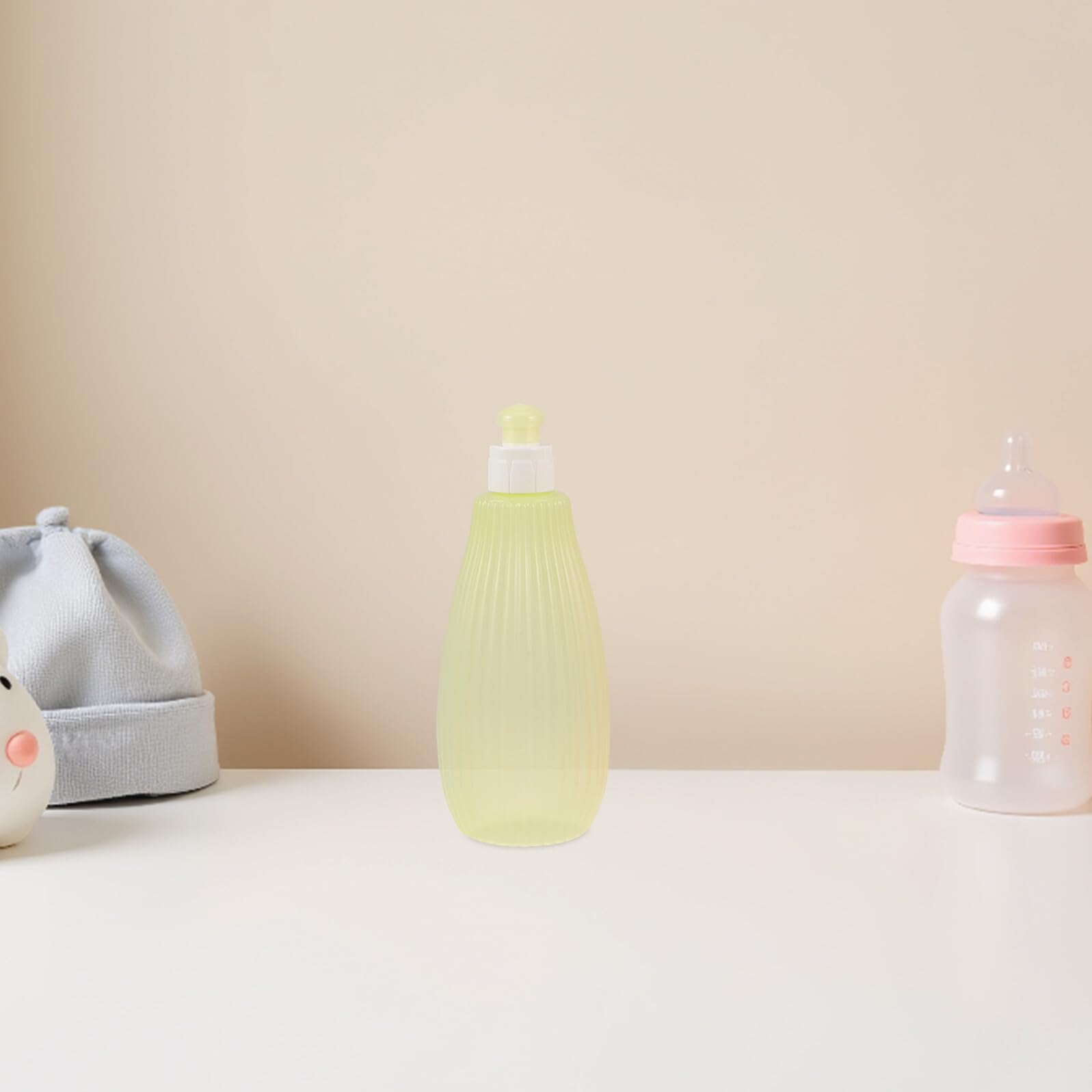 Hohopeti Kit Portátil de 3 Piezas para Limpieza Suave de Glúteos de Bebés Recién Nacidos, Botella de Bidé de 350ml para Cuidado Íntimo en Estancias Nocturnas y Hospital