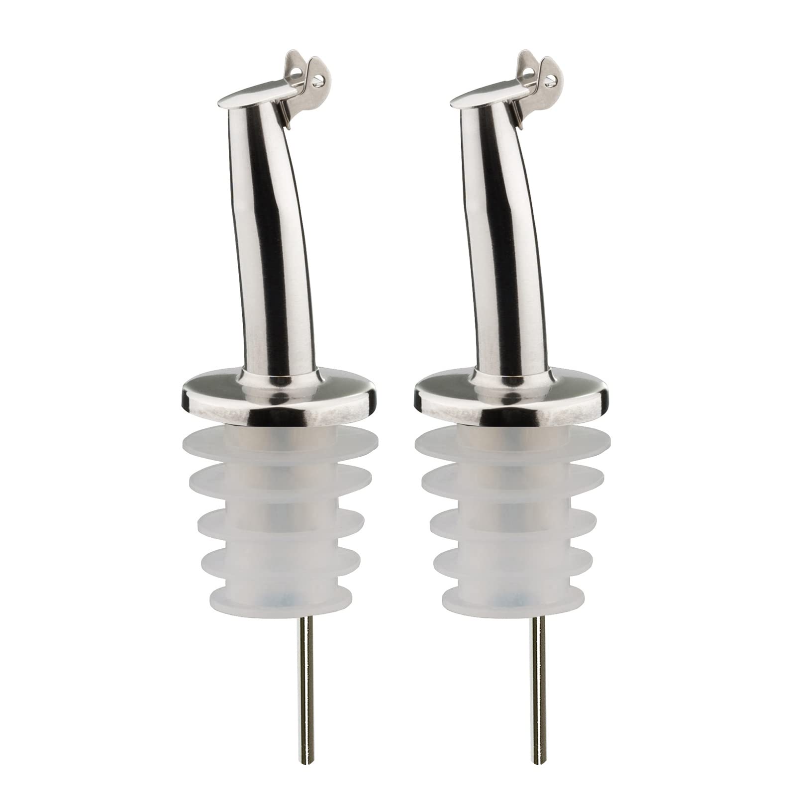 Westmark Inox-Gastro Flow Pourer Inox Gastro 2 Pcs, Stainless Steel, 4.8 X 2.4 X 7.8 Cm